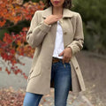 Moana | Classic oversized coat with elegant buttons