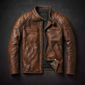 Urban – Premium Leather Motorcycle Jacket Brooklyn with Metal Zipper