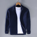 Giovanni | Knit Cardigan with Zipper and High Collar